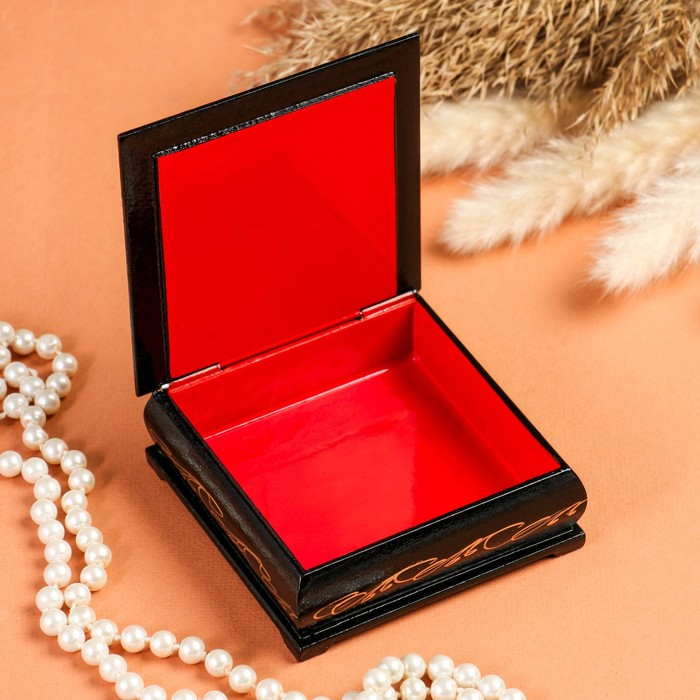 Шкатулка &laquo;Жар-птица&raquo;, 10&times;10 см, лаковая миниатюра