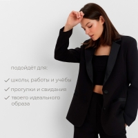 Пиджак женский MINAKU: Classic цвет черный, р-р 44