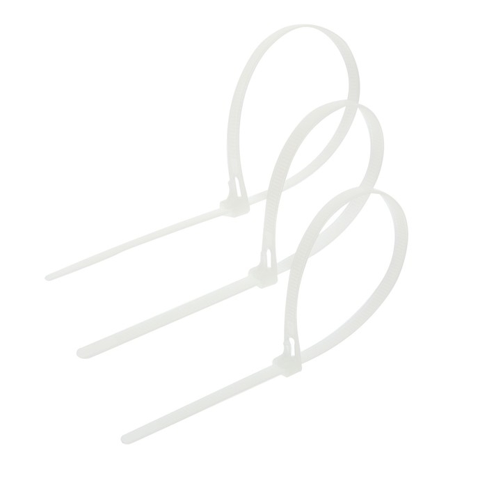 Хомут нейлоновый для стяжки, ТУНДРА, многоразовая, 7,2х300 мм, белый, 50 шт Хомут нейлоновый для стяжки, ТУНДРА, многоразовая, 7,2х300 мм, белый, 50 шт