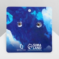 Серьги эмаль &laquo;Вокруг света&raquo; самолёт и земной шар, цветные в золоте