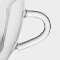 Набор стеклянных кружек с двойными стенками Доляна &laquo;Сердце&raquo;, 150 мл, 11,5&times;8,5&times;8 см, 2 шт