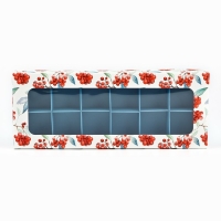 Коробка складная под 12 конфет «Рябина», 3.8 х 10.5 х 26.5 см, Новый год Коробка складная под 12 конфет «Рябина», 3.8 х 10.5 х 26.5 см, Новый год