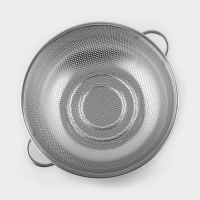 Дуршлаг из нержавеющей стали &laquo;Марко&raquo;, d=31,5 см, две ручки, цвет хромированный