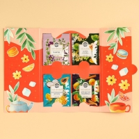 Чай подарочный &laquo;Для уютных чаепитий&raquo; 4 вкуса, 7,2 ( 4 пакетика х 1,8 г).