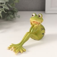 Сувенир полистоун "Лягушонок - что же будет?" 15,5х6х7 см