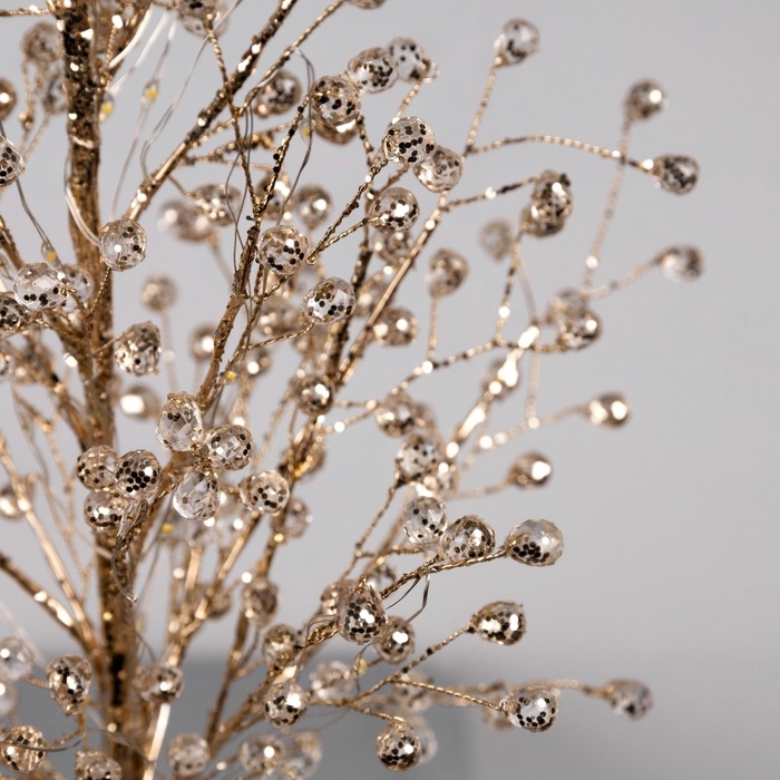 Фигура светодиодная "Бусины" 48x30x3 см, 20 LED, CR2032x2 (в компл.), свечение тёплое белое