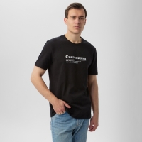 Футболка мужская KAFTAN Снегопадла, черный, размер XL