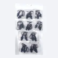 Беруши на шнурке, 3&times;1.7 см, фасовка 10 пар, силиконовые, в футляре, чёрные