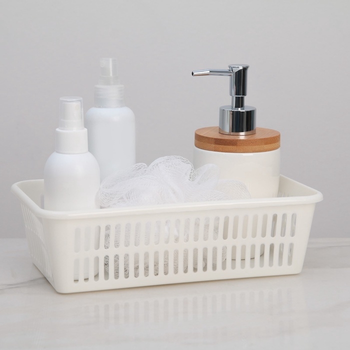 Корзина для хранения Полимербыт, пластик, 25&times;15&times;7 см, МИКС