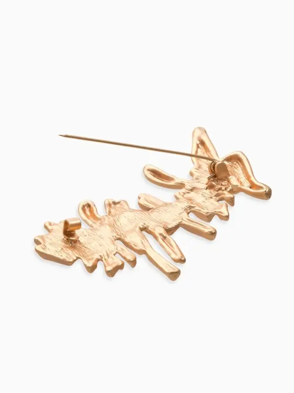 Брошь корейский стиль &laquo;Столоктиты&raquo;, цвет золото