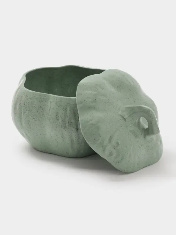 Горшок для запекания Борисовская керамика &laquo;Тыква&raquo;, 2.4 л, зелёный