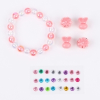 Детские накладные ногти на новый год &laquo;Новогоднее настроение&raquo;, 12 шт, подарочный набор с браслетом и заколками