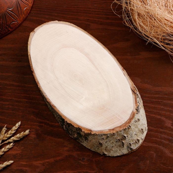 Спил осины, косой, 30х14 &plusmn;2см