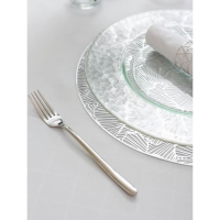 Салфетки сервировочные на стол Доляна &laquo;Веер&raquo;, d=38 см, 4 шт, цвет серебряный