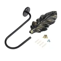 Крючок для штор CAPPIO KS041, цвет черный с золотом, набор 2 шт