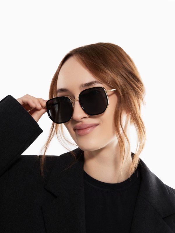 Очки солнцезащитные uv 400, дужка 14 см, ширина 13 см, линза 5.1&times;5.7 см