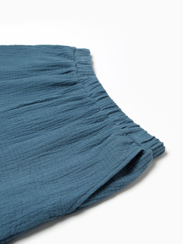 Комплект женский (рубашка, шорты) KAFTAN Basic р. 48-50 синий