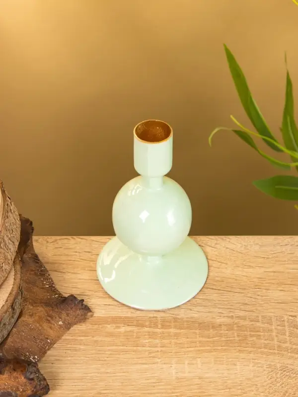 Подсвечник на 1 свечу "Мята" с 1 сферой 7,5х7,5х11,5 см