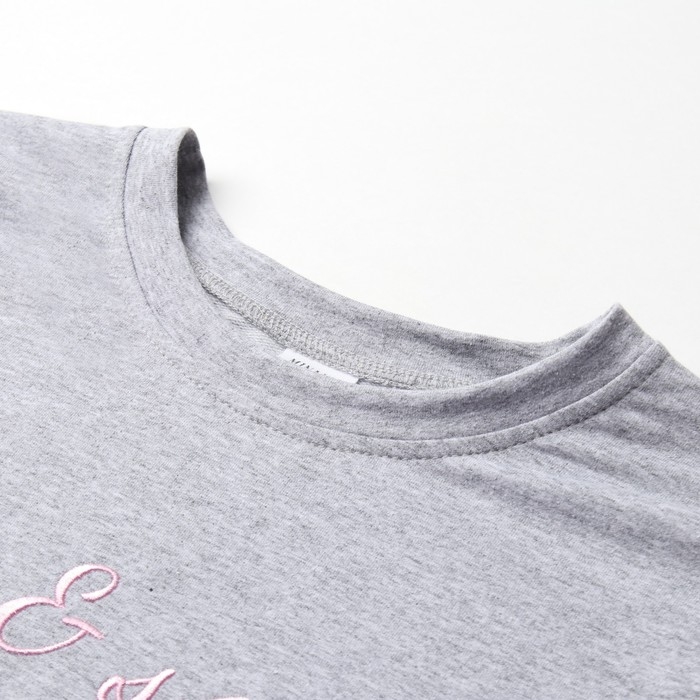 Футболка женская MINAKU OVERSIZE FIT: SPORTY & STYLISH цвет светло-серый, р-р 44 Футболка женская MINAKU OVERSIZE FIT: SPORTY & STYLISH цвет светло-серый, р-р 44