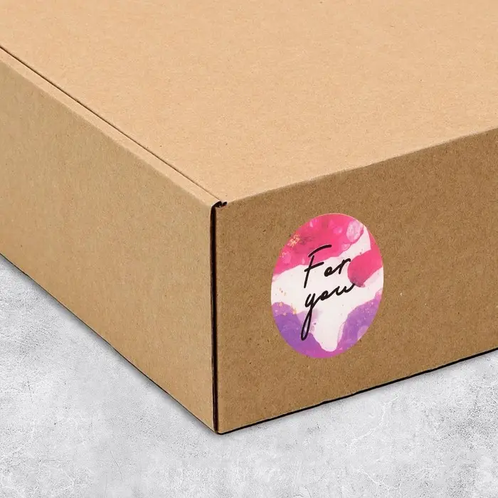 Наклейки для бизнеса и подарков For you, 4&times;4 см, 50 шт.