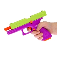 Пистолет детский &laquo;Глок&raquo;, стреляет мягкими пулями, вылетают гильзы, автоматическая перезарядка
