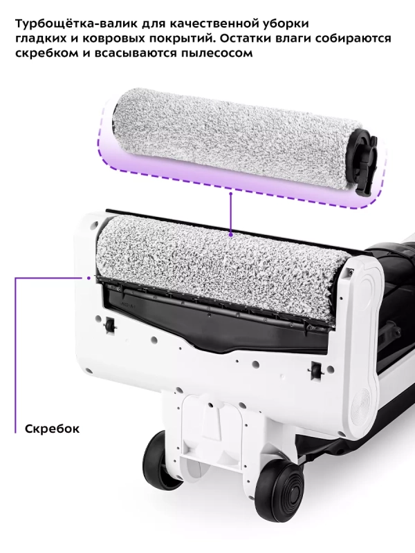 Вертикальный пылесос беспроводной моющий КТ-5155 - 150 Вт