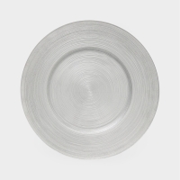 Тарелка подстановочная "Silvery" 33 см, цвет серебристый