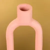 Подсвечник на 1 свечу "Пудровый" 8,5х,8,5х26 см