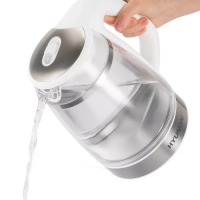 Чайник HYK-G3506 1.7л. 2200Вт белый