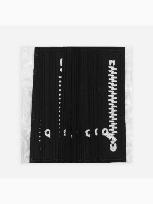 Термоаппликация &laquo;Молния&raquo;, 10&times;2.5 см, чёрная, белая