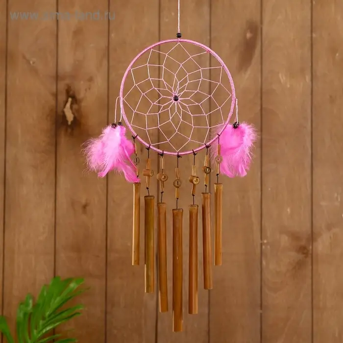 Музыка ветра "Ловец снов" бамбук 16х1х55 см  МИКС