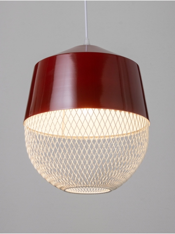 Светильник Lisa 1х40Вт Е27 бордовый  26х26х32см