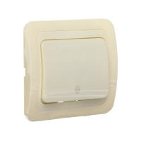 Выключатель проходной Luazon Lighting "Орион", 10 А, 1 клавиша, скрытый, бежевый