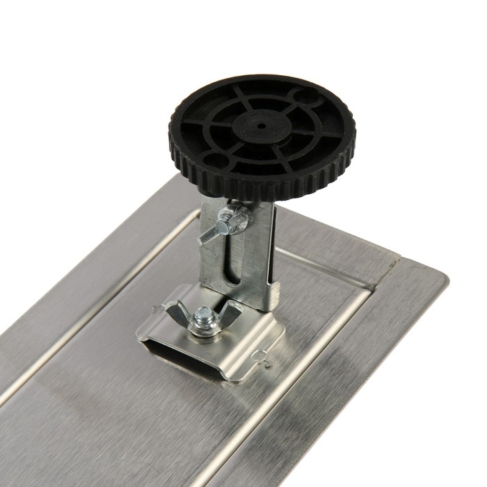 Трап ZEIN engr, c флaнцeм свободного вращ 360&deg;, 7*60 см, d=40/50 мм, нерж сталь, сатин