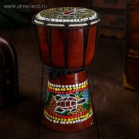 Сувенирный музыкальный инструмент "Барабан Джембе Цветочный узор" 11x11x20 см МИКС Сувенирный музыкальный инструмент "Барабан Джембе Цветочный узор" 11x11x20 см МИКС