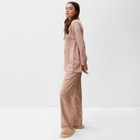 Пижама женская (рубашка, брюки) KAFTAN "Леопард", золотой, р.40-42