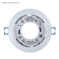 Светильник встраиваемый Ecola, GX53, H4, 38x106 мм, без рефлектора, белый Светильник встраиваемый Ecola, GX53, H4, 38x106 мм, без рефлектора, белый