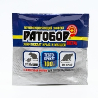 Тесто-брикет Ратобор Экстра, от грызунов, пак, 100 г