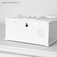 Светодиодная фигура &laquo;Снеговики у ёлки&raquo; 26 &times; 26 &times; 8 см, пластик, батарейки ААх3 (не в комплекте), свечение тёплое белое