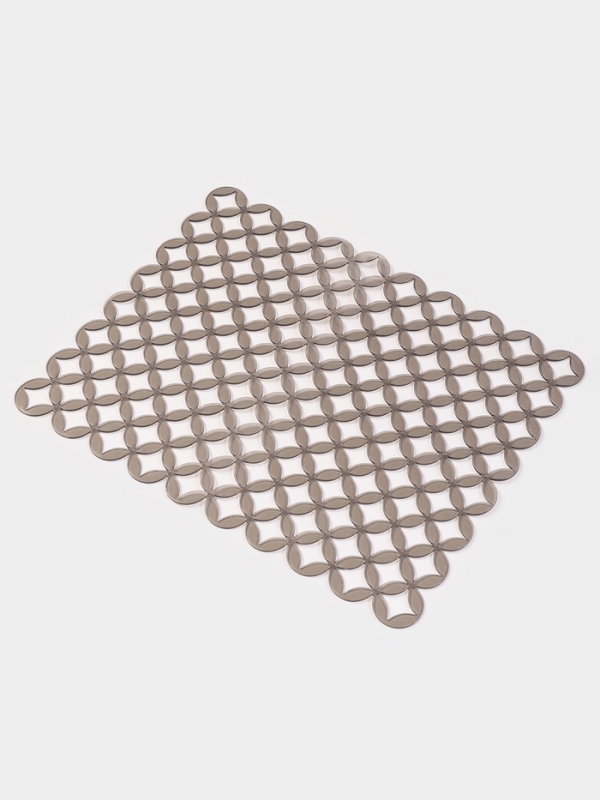 Коврик в раковину Доляна &laquo;Кико&raquo;, 24&times;30 см, серый