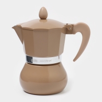 Кофеварка гейзерная "Мокко" на 3 чашки, цвет коричневый Кофеварка гейзерная "Мокко" на 3 чашки, цвет коричневый