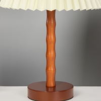 Лампа настольная BayerLux ЭКО "Бамбук" 1х40Вт Е27 коричневый/беж. 27х27х40см