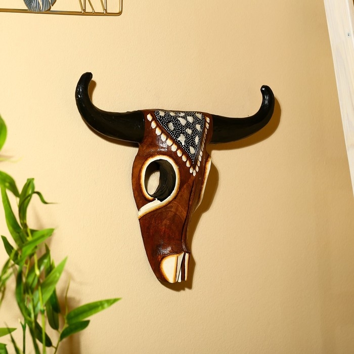 Маска &laquo;Буйвол&raquo;, 35&times;26&times;6 см, албезия