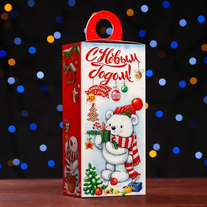 Подарочная коробка &laquo;Белоснежный&raquo; , сюрприз 11&times;6&times;21 см