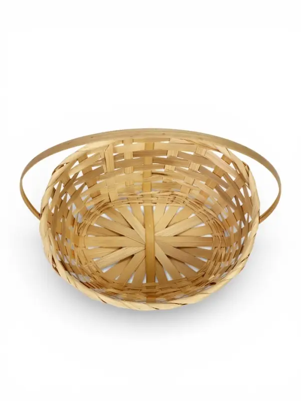 Набор корзин 3 шт 22х18x10 24х19x10 27х21x10 см ручка h=24/26/28 см натур