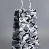 Пакеты подарочные, 23 Февраля , 24 х 10,5 х 32 см , набор 4 шт