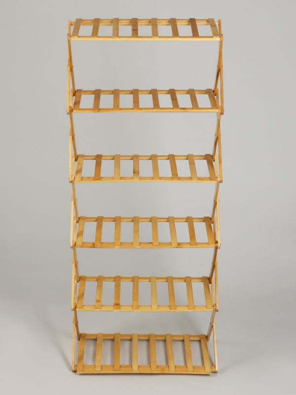 Подставка для цветов Greengo, 6 полок, 50 &times; 25 &times; 110 см, напольная, бамбук