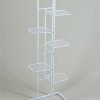 Подставка для цветов Greengo, 7 полок, 43 &times; 22 &times; 126 см, напольная, металл, белая