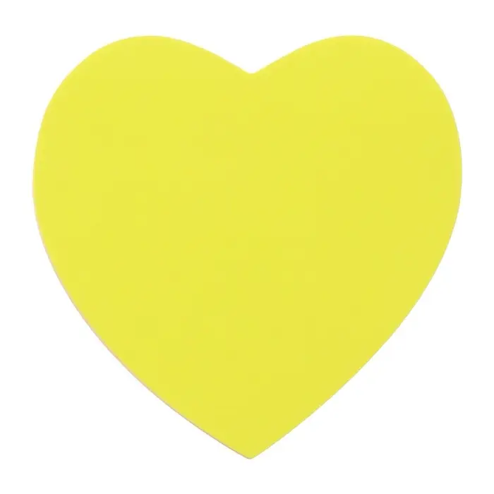 Блок с липким краем, &laquo;Сердце&raquo; 50 листов, флуоресцентные 5 цветов