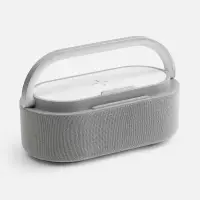 Колонка с часами и беспроводной зарядкой Veske ver.2, серая